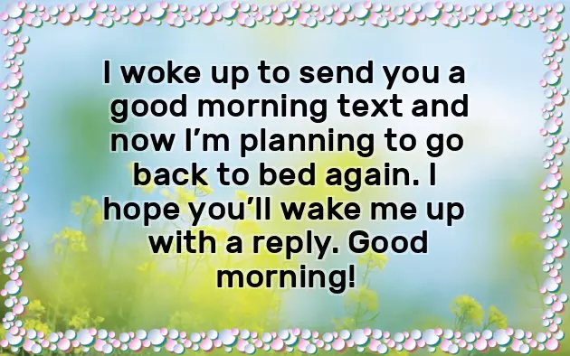 Funny Good Morning Message For Her