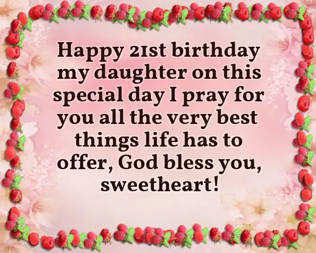 21St Birthday Greetings For Daughter 21St Birthday Greetings For Daughter