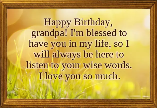 Happy Birthday Grandpa From Grandson Happy Birthday Grandpa From Grandson