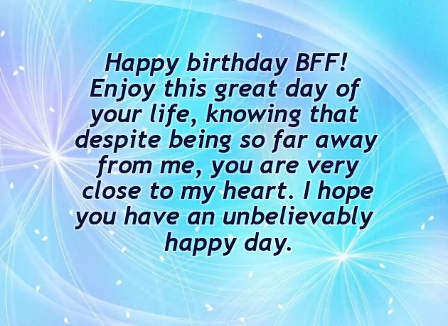 Cute Birthday Wishes For Bestie