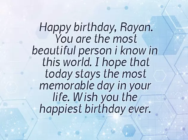 Happy Birthday To Rayan Happy Birthday To Rayan