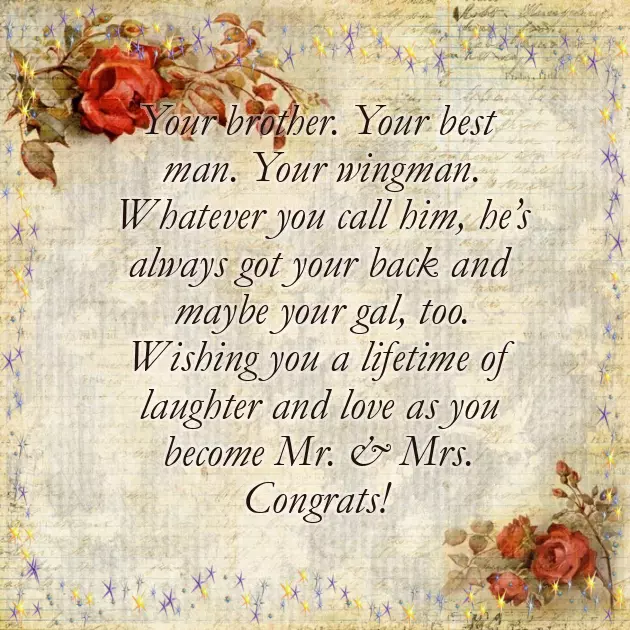 Caption For Brother Marriage Caption For Brother Marriage