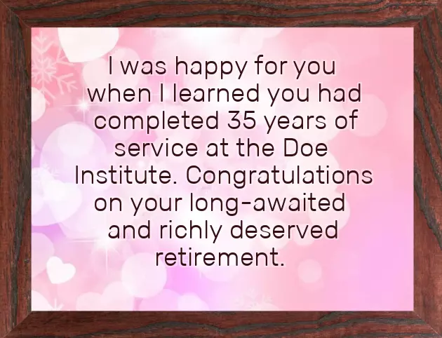 Congratulations On 25 Years Of Service