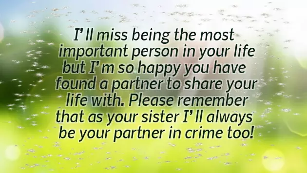 Marriage Wishes Sister Marriage Wishes Sister