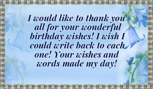 Thanks All For Your Warm Wishes