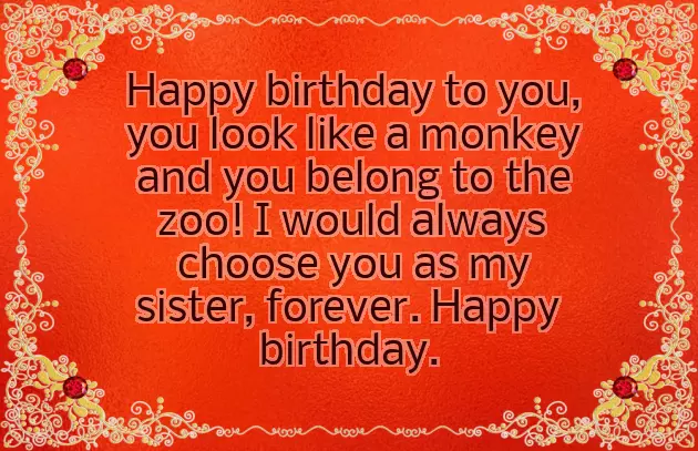 Sister Birthday Wishes For Sister Sister Birthday Wishes For Sister