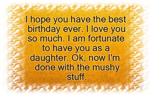 Birthday Wishes To Parents For Their Daughter