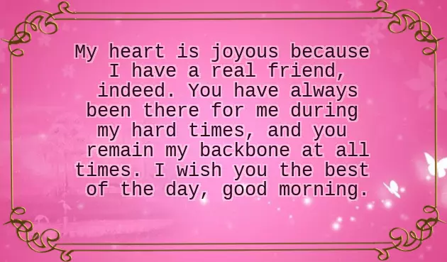 Very Special Good Morning Message