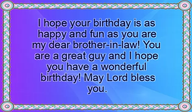 Birthday Wishes For Brother In Law In English Birthday Wishes For Brother In Law In English