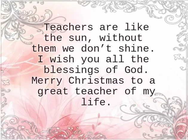 Christmas Wishes For Teachers From Parents Christmas Wishes For Teachers From Parents