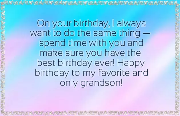 Birthday Wishes For Grandson 6Th Birthday