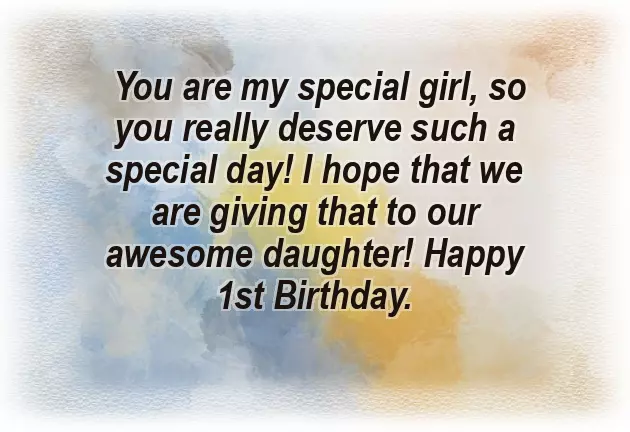 First Birthday With My Daughter