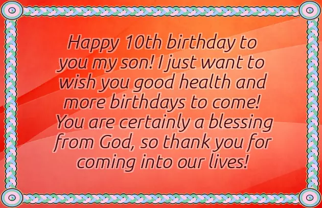 Happy Birthday 10 Year Old