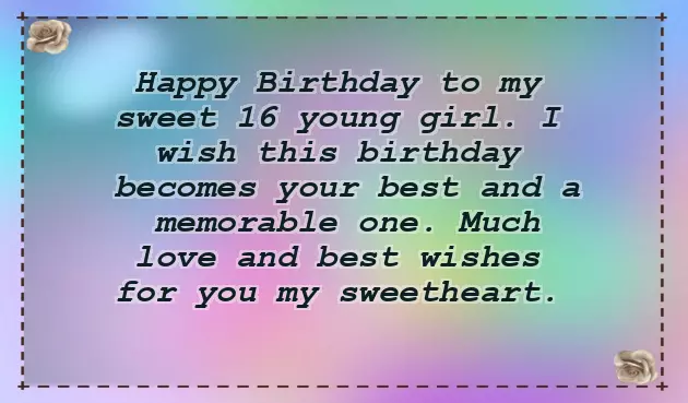Happy Birthday 16 Girl