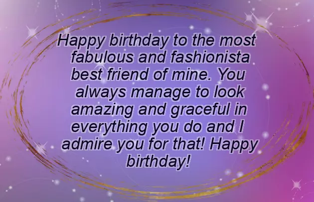 Birthday Wish To A Lady Friend