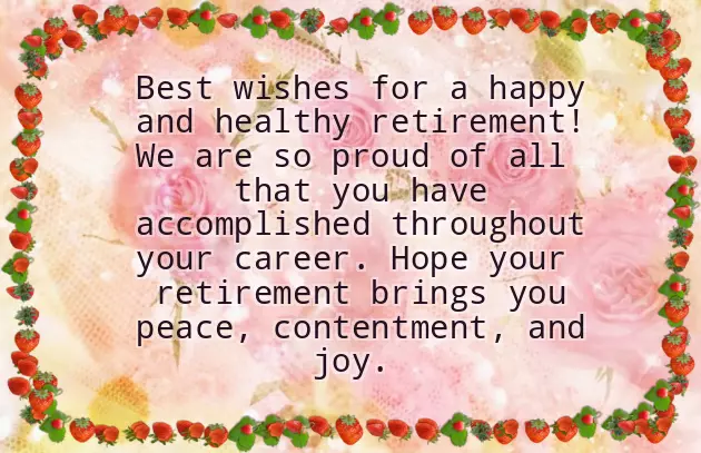 Messages For Retirement Wishes Messages For Retirement Wishes