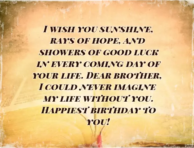 Happy Birthday Thought For Brother Happy Birthday Thought For Brother