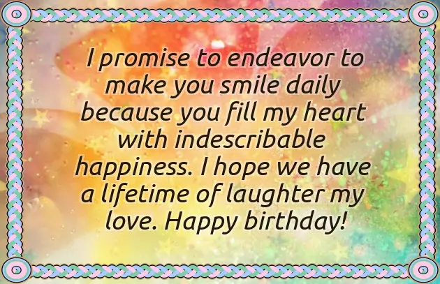 Happy Birthday Message For Husband In English