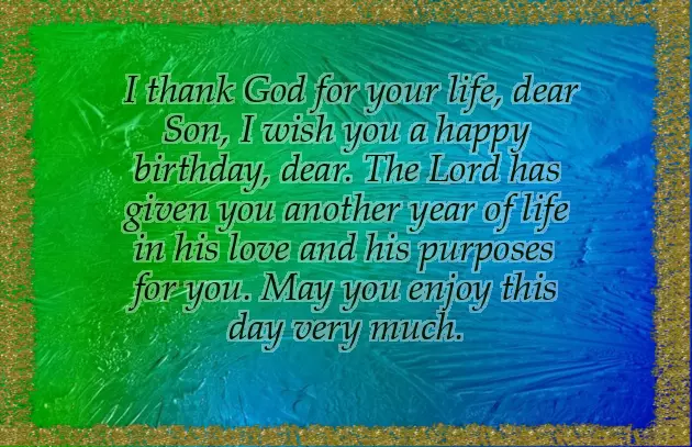 Blessings For Son On His Birthday