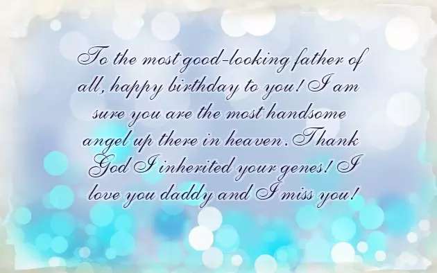 Happy Birthday Dad In Heaven Quotes From Daughter