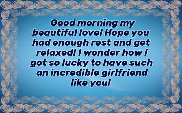 Good Morning Message To New Girlfriend