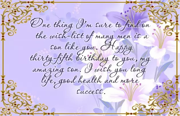 Happy 35Th Birthday Son Happy 35Th Birthday Son