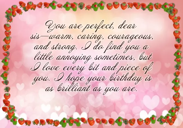 Happy Birthday Note To Sister Happy Birthday Note To Sister