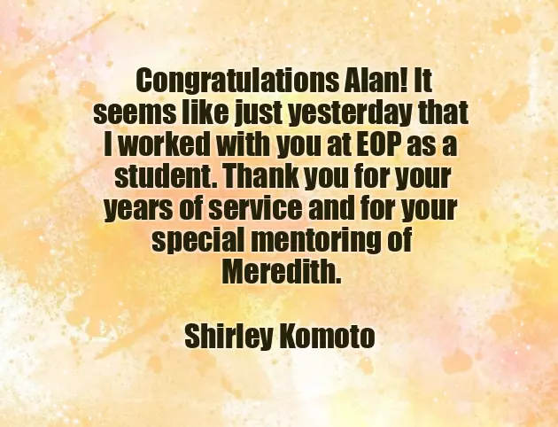 Congratulations To You As Well