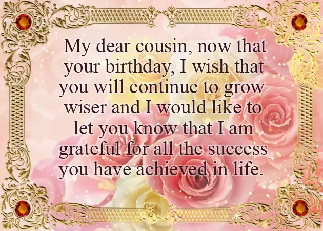 Happy Birthday To My Beautiful Cousin Happy Birthday To My Beautiful Cousin