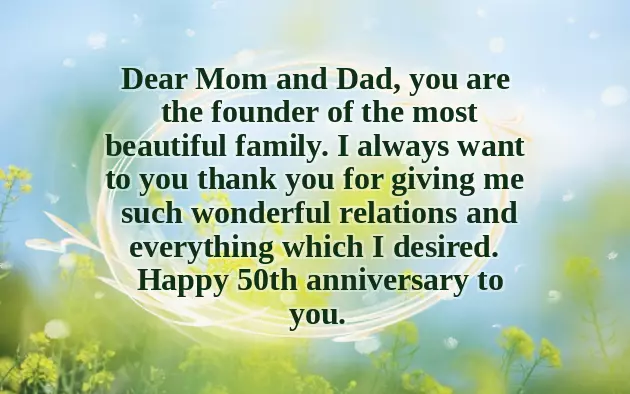 Wishes For Parents 50Th Wedding Anniversary Wishes For Parents 50Th Wedding Anniversary