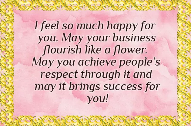 Congratulations On Your New Business Venture