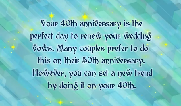 40Th Anniversary Gift For Parents 40Th Anniversary Gift For Parents