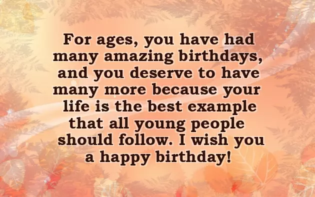 Birthday Wish For Elderly Lady