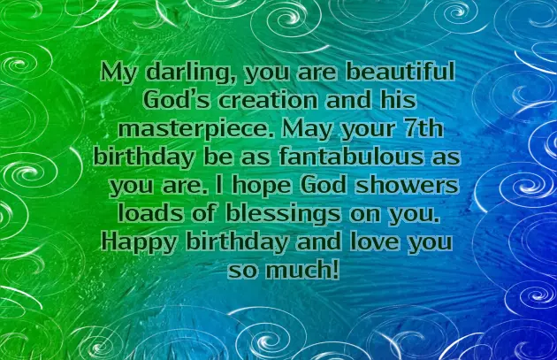 7Th Birthday Wishes For Girl 7Th Birthday Wishes For Girl