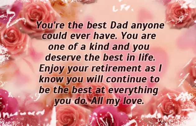 Retirement Wishes To Daddy Retirement Wishes To Daddy