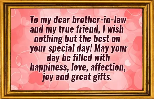 My Brother In Law Birthday Wishes