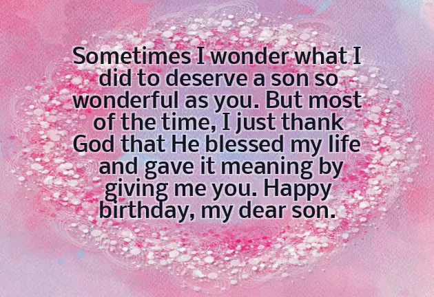 Special Words For Son On His Birthday Special Words For Son On His Birthday