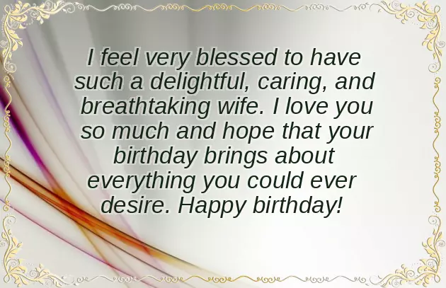 Happy Birthday To My Wife Wishes