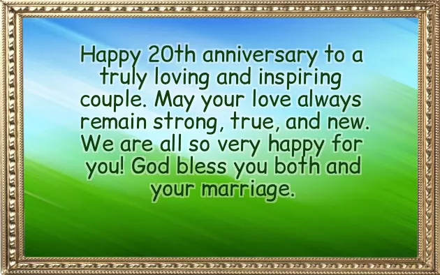 Happy 20Th Wedding Anniversary Wishes Happy 20Th Wedding Anniversary Wishes