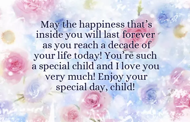 Niece 10Th Birthday Wishes Niece 10Th Birthday Wishes