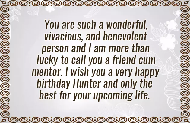 Happy Birthday Hunter Funny Happy Birthday Hunter Funny