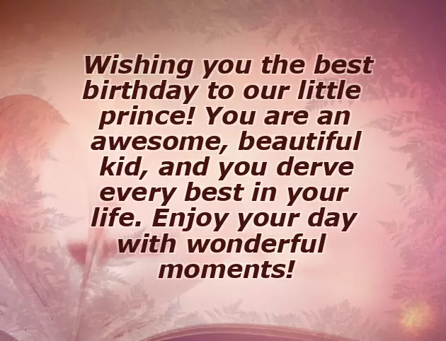 Birthday Quotes For Baby Boy From Mother