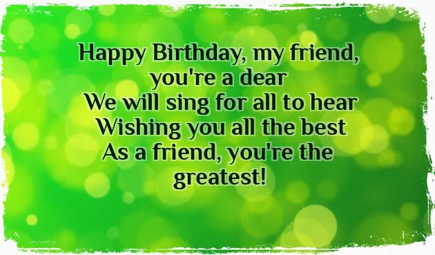 Best Friend Birthday Poem