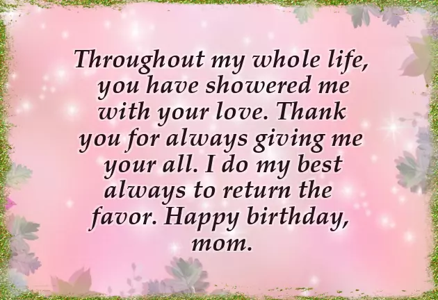 Happy Birthday Wishes For Friends Mom