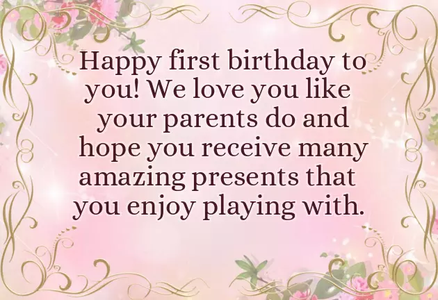 1St Birthday Wishes For Son