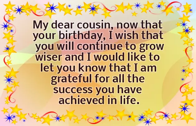 Birthday Wishes To A Cousin Brother Birthday Wishes To A Cousin Brother