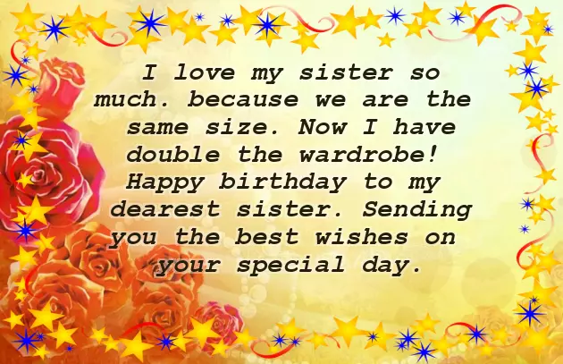Nice Words For Sister Birthday Nice Words For Sister Birthday