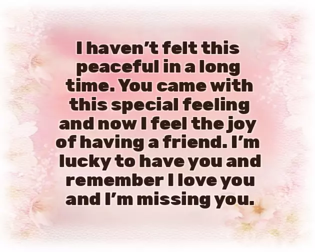 Romantic Message For Friend