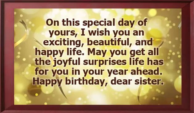 Sister Birthday Wishes To Brother