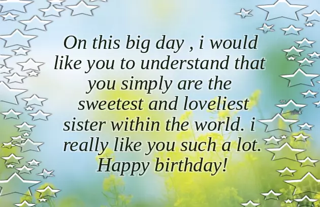 Birthday Wishes For Sister With Name